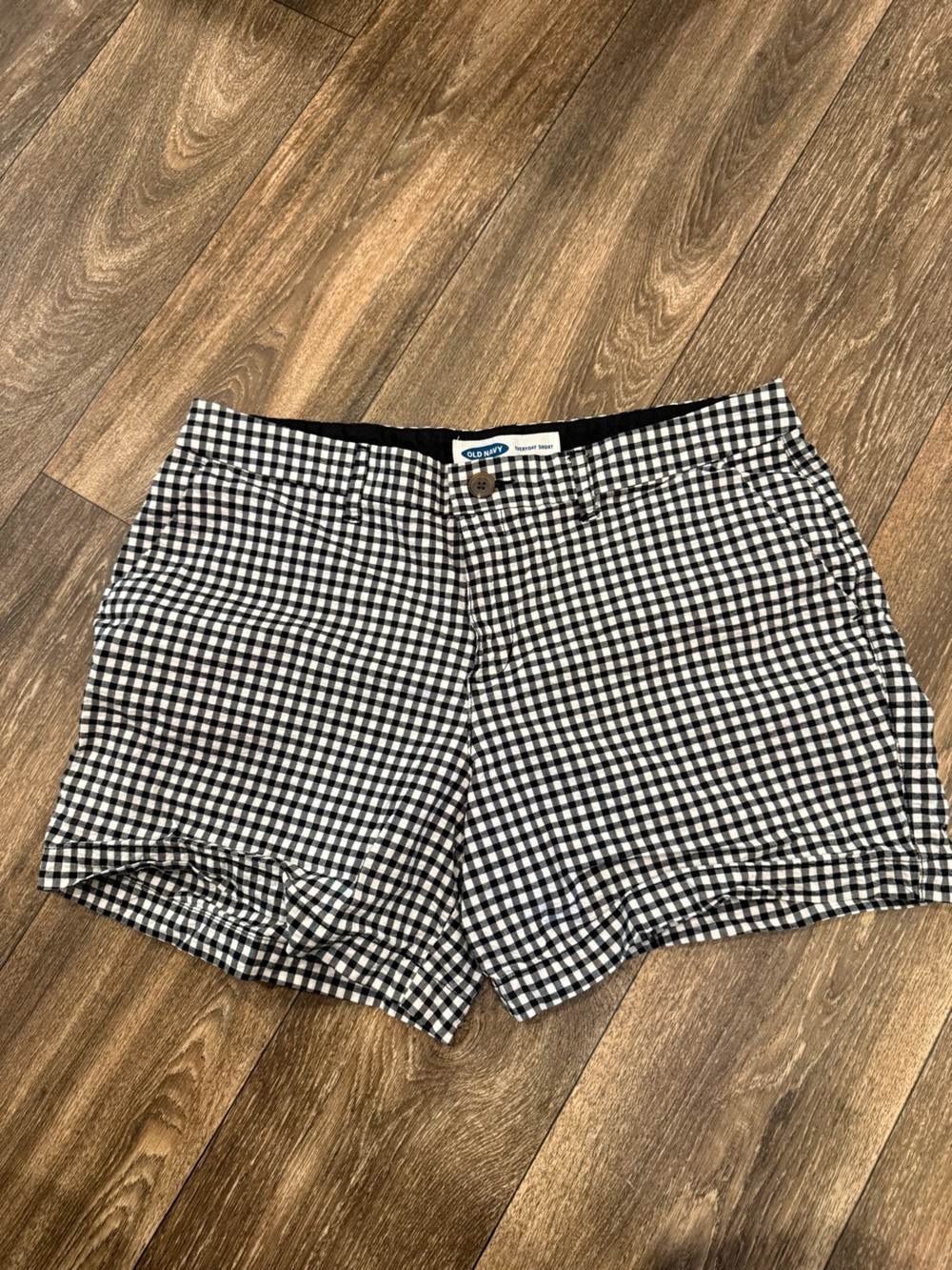Old Navy Black & White Gingham Shorts